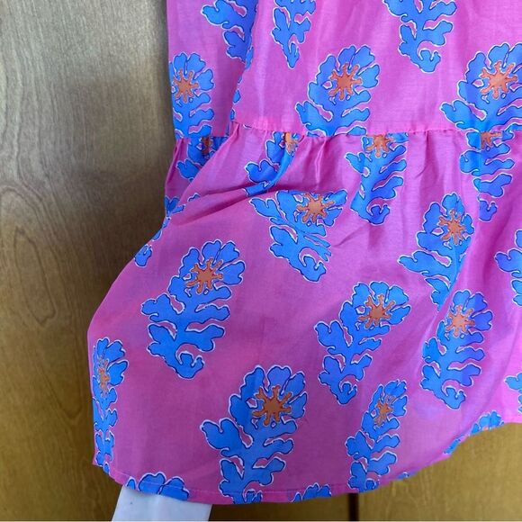 J. Marie Piper Ruffle Mini Dress Pink Size XS - Picture 6 of 10